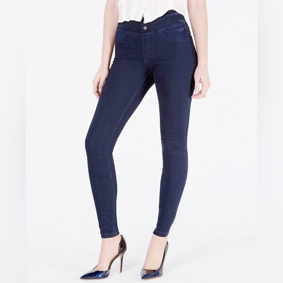 HUE Denim - Hue High Rise Sculpting Denim Jeggings M